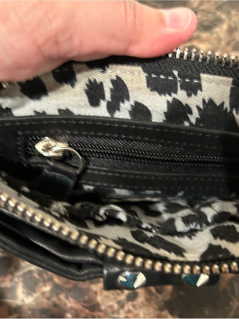 Black Studded Clutch - Picture 8 of 16